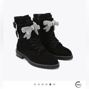 NIB Kurt Geiger London Black SUTTON BOW BOOT 
Size 39